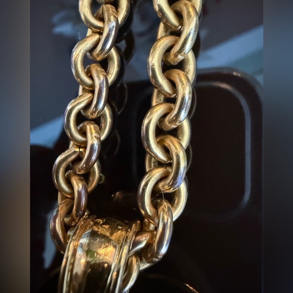 ❗️FINAL PRICE❗️LOT 1812 24K gold plated CHANEL vintage CC pendant necklace - Picture 7 of 16